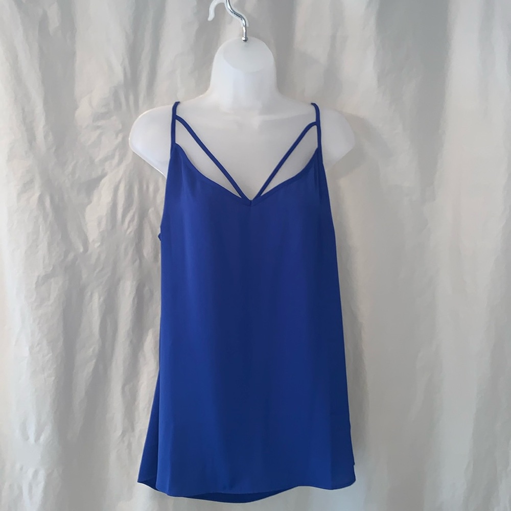 NWT S (16) MARINE STRAPPY WOVEN CAMI CITY CHIC PLUS SIZE